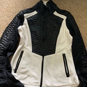 Slimming fleece running jacket
